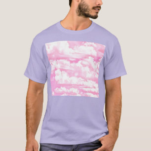 Festive roze wolken t-shirt