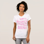 Festive roze wolken t-shirt (Voorkant volledig)