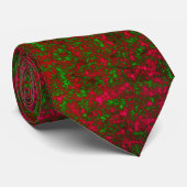 Festive Ruby Emerald Speckle Stropdas (Opgerold)