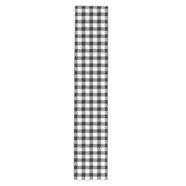 Festive Rustic Black White Gingham Pset Pattern Medium Tafelloper