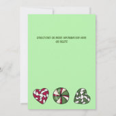 Festive Rustic Gnome Cookies Snoep kerstfeest Kaart (Achterkant)