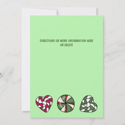 Festive Rustic Gnome Cookies Snoep kerstfeest Kaart (Achterkant)