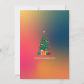 Festive Santa Christmas Party Invitation | Holiday Kaart (Achterkant)