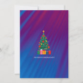 Festive Santa Christmas Party Invitation | Holiday Kaart (Achterkant)