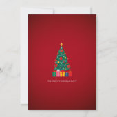 Festive Santa Christmas Party Invitation | Holiday Kaart (Achterkant)