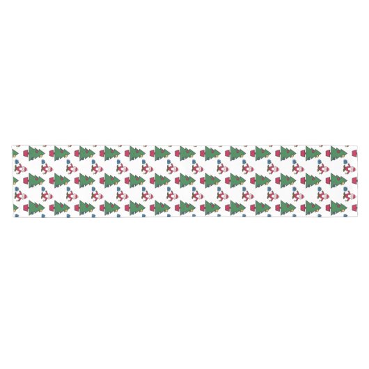 Festive Santa Christmas Table Runner Korte Tafelloper (Horizontaal)