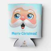 Festive Santa Claus Blikjeskoeler (Voorkant)