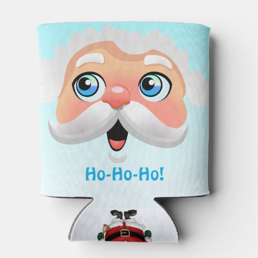 Festive Santa Claus Blikjeskoeler (Achterkant)