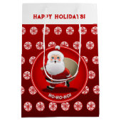 Festive Santa Claus Medium Cadeauzakje (Achterkant)
