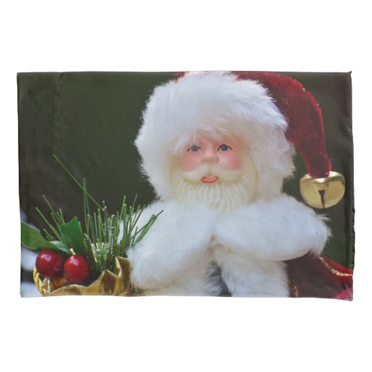 Festive Santa Claus Ornament Kussensloop (Voorkant)