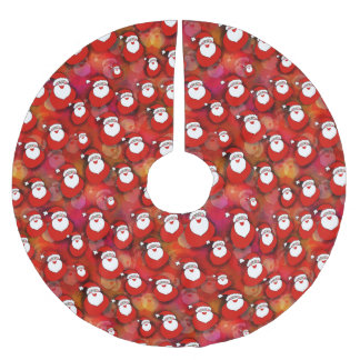 Festive Santa Claus Pattern Kerstboom Rok
