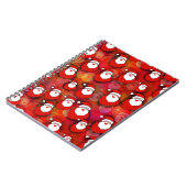 Festive Santa Claus Pattern Notitieboek (Linkerzijde)
