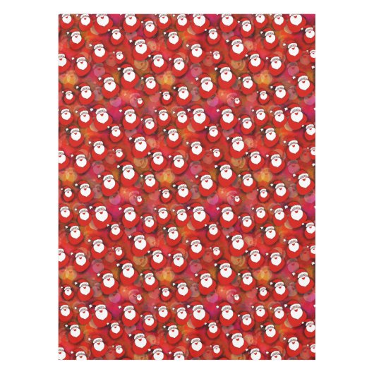 Festive Santa Claus Pattern Tafelkleed (Voorkant)