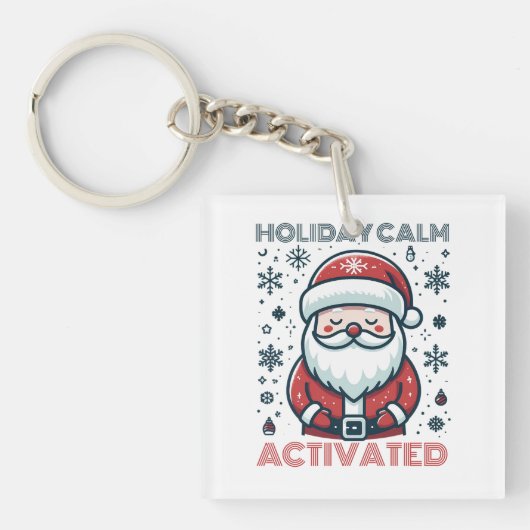 Festive Santa Claus Sleutelhanger (voorkant)