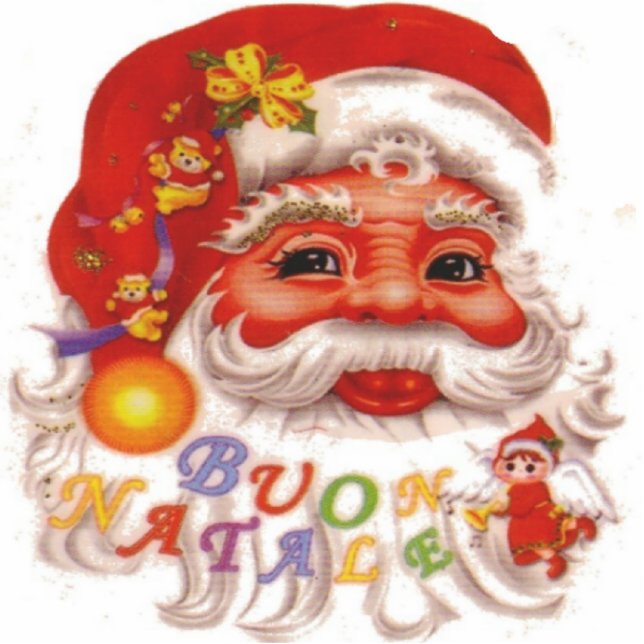 Festive Santa Claus Staand Fotobeeldje (Voorkant)