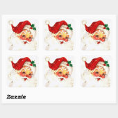 Festive Santa Claus Sticker (Vel)