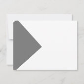 Festive Santa Hat kerstbruiloft grijze RSVP (Achterkant)