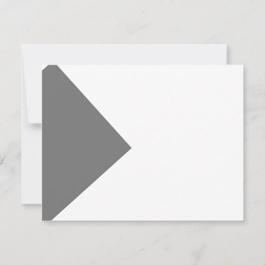 Festive Santa Hat kerstbruiloft grijze RSVP (Achterkant)