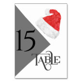 Festive Santa Hats Wedding Design Kaart (Achterkant)