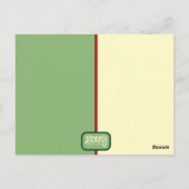 Festive Santa Presents Believe Inspirivity  Briefkaart (Achterkant)