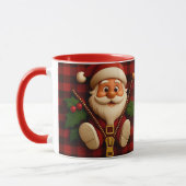 Festive Santa Zipper | Plaid Christmas Drinkware Mok (Links)
