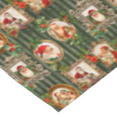 Festive  Santas in  Lijsten met Holly Tafelkleed (Gekanteld)