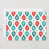 Festive Scandinavian Folk Art Holiday Foto Kaart (Achterkant)