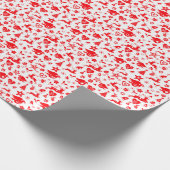 Festive Scandinavian Folk Style Reindeer Cadeaupapier (Hoek)