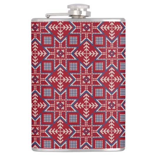 Festive Scandinavian Sweater Pattern Heupfles (Voorkant)