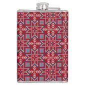 Festive Scandinavian Sweater Pattern Heupfles (Achterkant)