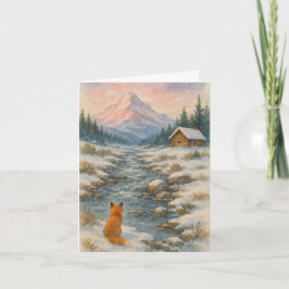 Festive scene Xmas card Feestdagen Kaart