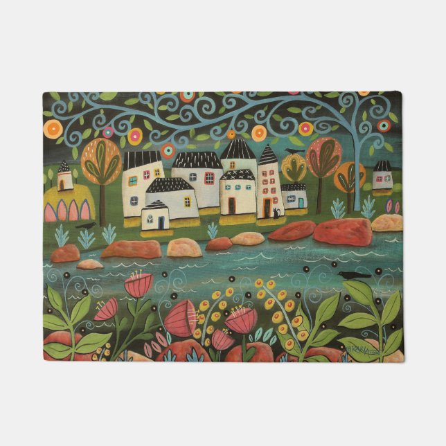 Festive Seascape Doormat Deurmat (Voorkant)