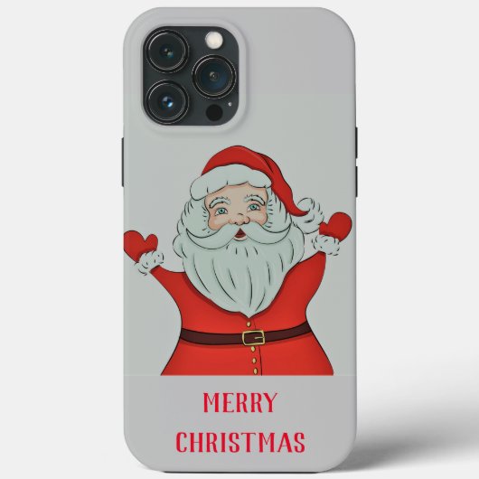 Festive Season Santa Claus Hoesje-Mate iPhone Case (Achterkant)