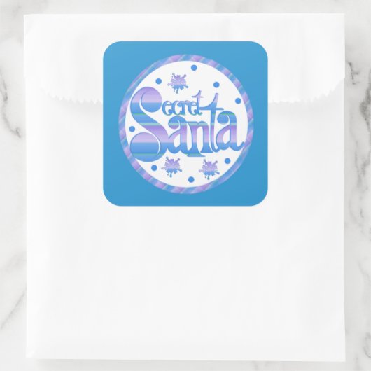 Festive Secret Santa Holisay sticker (Tas)