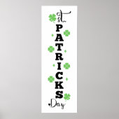 Festive Shamrock St. Patricks Day Décor Poster (Voorkant)