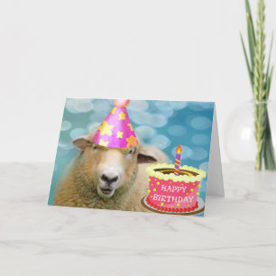 Festive Sheep die de droom van Birthday leeft Kaart
