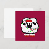 Festive Sheep Invitation Kaart (Voorkant / Achterkant)