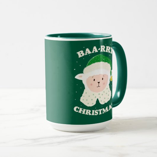 Festive Sheep Says Baa-rry Christmas! Mok (Voorkant rechts)