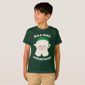 Festive Sheep Says Baa-rry Christmas! T-shirt (Voorkant volledig)