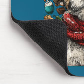 Festive Shih Tzu With Santa Hat Snowy Winter Chris Muismat (Hoek)