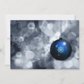 Festive Silver en Blue Business feestdagen Card Feestdagenkaart (Voorkant)