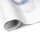 Festive Silver-kerstballen op sneeuw Cadeaupapier (Rol Hoek)