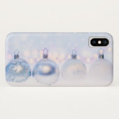 Festive Silver-kerstballen op sneeuw Case-Mate iPhone Case (Achterkant (horizontaal))