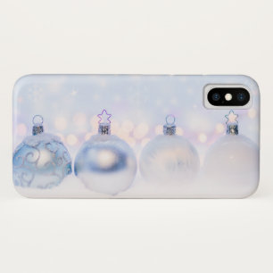 Festive Silver-kerstballen op sneeuw Case-Mate iPhone Case