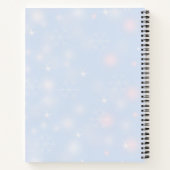 Festive Silver-kerstballen op sneeuw Notitieboek (Achterkant)
