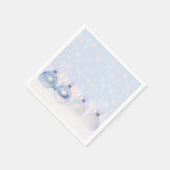 Festive Silver-kerstballen op sneeuw Servet (Hoek)