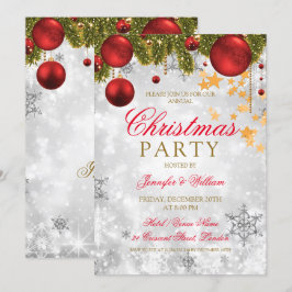 Festive Silver-kerstfeestdag Kaart