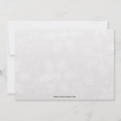 Festive Silver Red Corporate Holiday Party nodigt  Kaart (Achterkant)