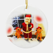 Festive-sinterklaas Keramisch Ornament (Voorkant)