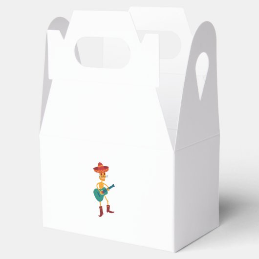 Festive Skeleton Guitar Player Bedankdoosjes (Geopend)